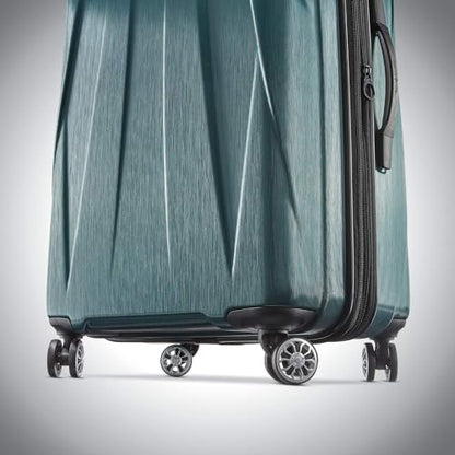 Samsonite Centric 2 Hardside Expandable Luggage with Spinner Wheels, Emerald Green, Checked-Large 28-Inch - color: Emerald Green, size: Checked-Large Spinner