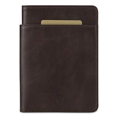 Vaultskin KENSINGTON Passport Holder for Travel, RFID Wallet (Brown) - color: Brown
