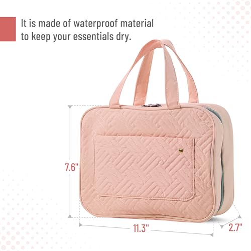 Travel Toiletry Bag Organizers, Baby Pink