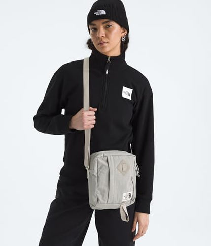 THE NORTH FACE Berkeley Crossbody Bag | Adjustable Strap, Water-repellent Finish, Internal Divider & External Pocket - color: Stone Slab
