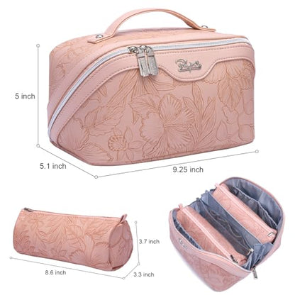 BOYATU Travel Makeup Bags Cosmetic Organizer Bag: 3-Set Make up Bag - color: 01-Z-Pink