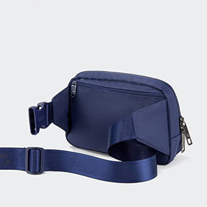 Pander Belt Bag Large 2L, Nylon Fanny Pack Purse for Women and Men with Adjustable Strap - color: Blue Storm