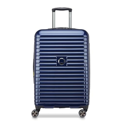 DELSEY PARIS Cruise 3.0, 24 Inch Checked-Medium Luggage, Deep Sea Navy - color: Deep Sea Navy, size: Checked-medium