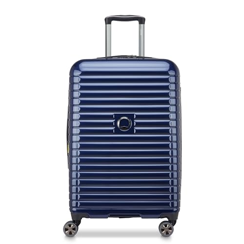 DELSEY PARIS Cruise 3.0, 24 Inch Checked-Medium Luggage, Deep Sea Navy - color: Deep Sea Navy, size: Checked-medium