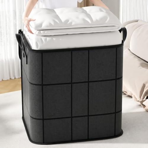 Foldable Closet Storage Bag, 22x22x17.7in 140L for Clothes - size: 22x22x17.7in