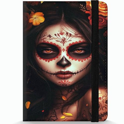 Passport Holder Wallet Cover Case,RFID Blocking Passport Cover,Large Capacity Travel Wallet with Multi Card Slots (Day of The Dead Girl Art) - color: Day of The Dead Girl Art