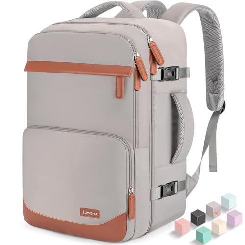 40L Travel Backpack, Flight Approved Carry On Laptop Backpack - color: Grey, size: Large