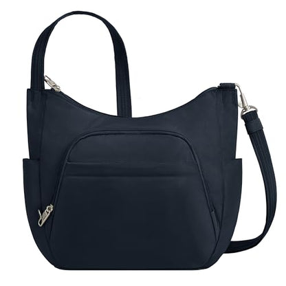 Travelon Anti-theft Classic Crossbody Bucket Bag - color: Midnight