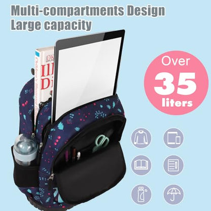 Tilami Rolling Backpack for Boys and Girls,Night cat - color: Night Cat