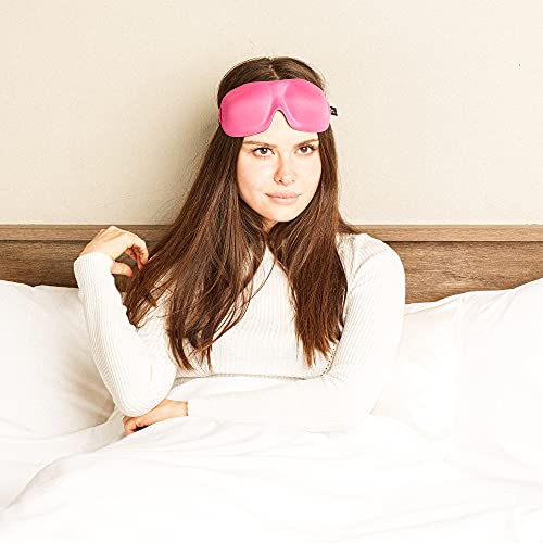 Bucky 40 Blinks No Pressure Eye Mask for Travel & Sleep - color: Magenta