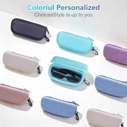XANAD Hard Case for Safety Glasses,Sunglass Eyeglass Shooting Glasses(Sky Blue) - color: Sky Blue