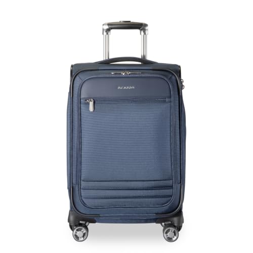 Ricardo Beverly Hills Softside Carry-On with Front Pocket, 20-Inch Lightweight Expandable Luggage, 360° Spinner Wheels, Sustainable Design, TSA Lock, Telescopic Pull Handle, Navy, Ashbury Series - color: Navy, size: Carry-On 20-Inch