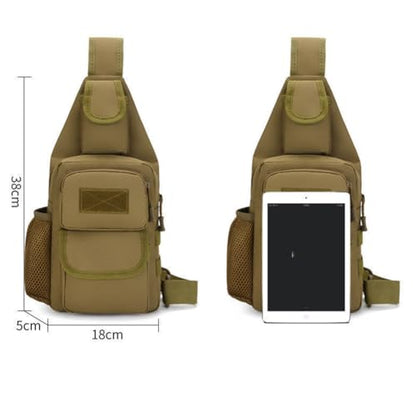 Sling Bag Crossbody Backpack for Men, Tactical Chest Shoulder Bags Daypack - color: Black 2