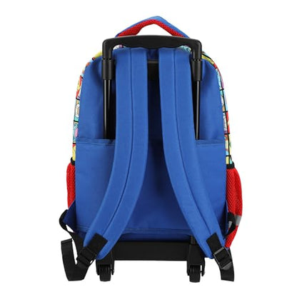 Bioworld Pokemon Pikachu And Favorite Characters 16" Youth Rolling Backpack - color: POK Characters