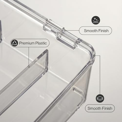 Sunglasses Organizer - Plastic Stackable Eyeglass Case Storage for Multiple Glasses & Reading Glasses - style: 2 Pack
