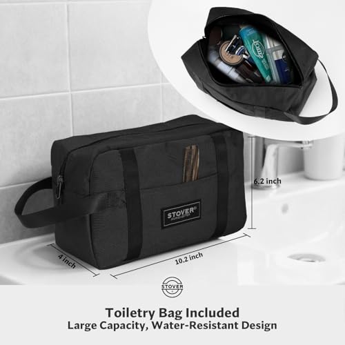 STOVER 45/80/100L U-Zip Rolling Duffel Bag with Wheels, X-Large Durable Travel Duffle + Toiletry Bag, Lay-Flat Opening, Packable w/Shoulder Straps- Use as Luggage or Backpack, Men/Women (Black) - color: U-Zip Voyager Black