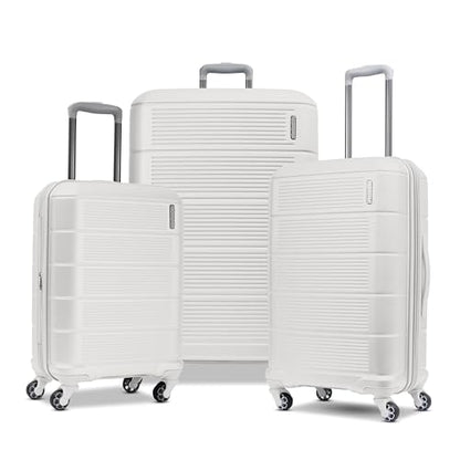 American Tourister Stratum 2.0 Expandable Hardside Luggage with Spinner Wheels - color: White, size: 3-Piece Set (Carry on/Medium/Large)