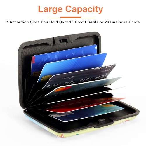 Mayski Credit Card Holder for Women RFID Blocking Wallet, Beach Bliss - color: Beach Bliss