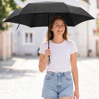 G4Free 40 Inch Travel Compact Umbrella Mini Sun UV Protection Umbrella - color: Black