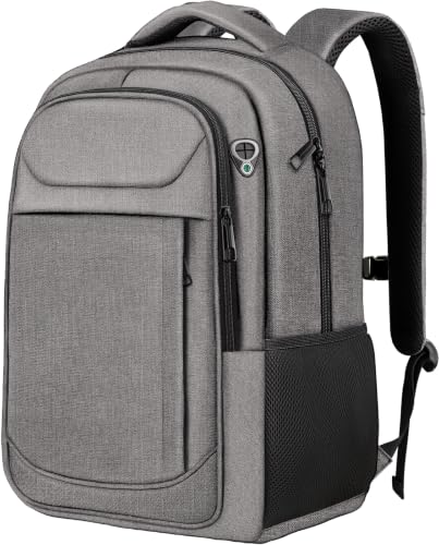 17" Travel Laptop Backpack, Airline Approved Computer Bag, Grey - color: Grey, size: 17.3 Inch(40L)