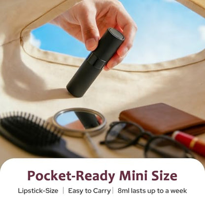 LISAPACK 8ML Atomizer 여행용 향수 스프레이 병, 빈 향수 디스펜서, 남성 및 여성용 휴대용 스프레이, 3가지 색상7 - color: 3가지 색상7