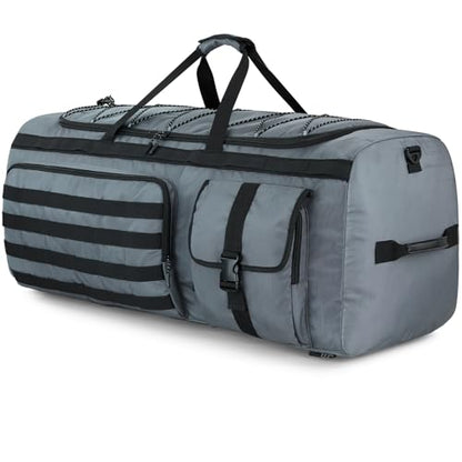 Gonex 130L Extra Large Duffel Bag, Convertible Travel Duffle - color: Grey, size: 130L