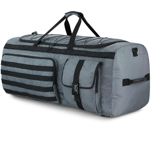 Gonex 130L Extra Large Duffel Bag, Convertible Travel Duffle - color: Grey, size: 130L