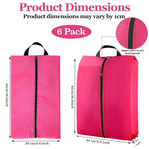 6 Pcs Travel Shoe Bags Portable Waterproof
