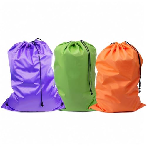 Extra Large Laundry Bag, Mixed Colors, 3 Pack, 30"x40" - color: Mixcolor