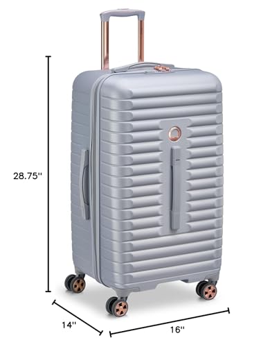 DELSEY PARIS Cruise 3.0, 26 Inch Checked Trunk Luggage, Platinum - color: Platinum, size: Checked 26 Inch Trunk