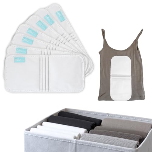 PLIIO 7-Pack Small Filers, Foldable Clothes Organizer - Durable Tshirt Folder - Shirt Folding Organizer for Wardrobe Drawer - size: Small