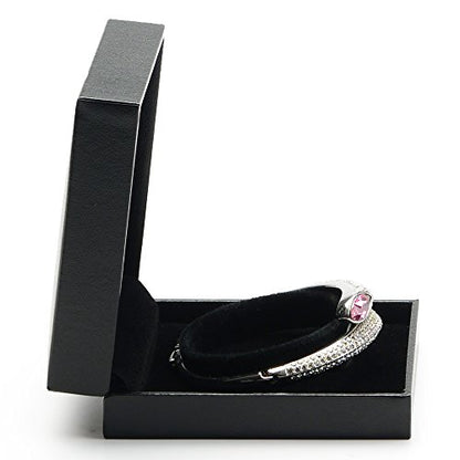 Oirlv Black Bracelet/Bangle Box, Jewelry Display Case for Anniversary - color: Bracelet box