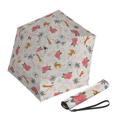 Knirps US.050 Ultra Light Pocket Size Manual Rain Umbrella with Carrying Case - color: Guardian Beige