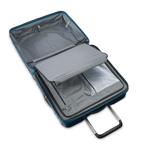 Samsonite Stryde 2 Hardside Expandable Luggage with Double Spinner Wheels, Large Glider, Deep Teal - color: Deep Teal, size: Checked-Large Glider Spinner