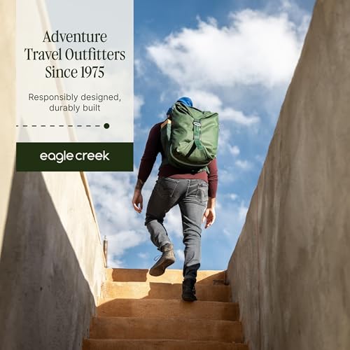 eagle creek Tour Travel Pack 55L – Lightweight Backpack with Expandable Storage, Laptop Compartment - Has Travel-Ready Features for Global Adventures - Storm Grey - color: Grey