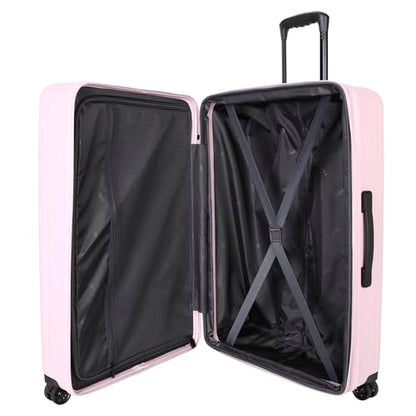 TRIPS AXIS 28-Inch Lightweight Durable Hardside 8-Wheel Spinner Checked Suitcase Size Luggage, Lilac - color: Lilac, size: LARGE CHECKED