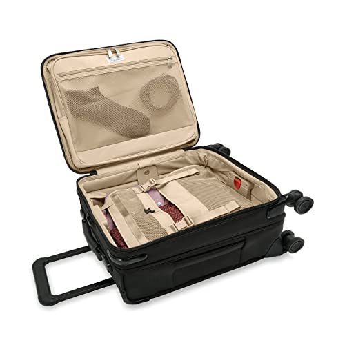 Briggs & Riley Baseline Compact Softside Carry-On Spinner, Black - color: Black, size: 19" Carry-on