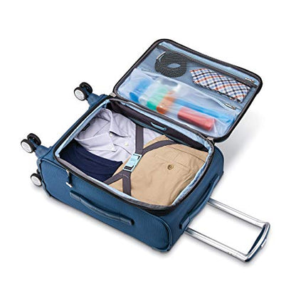 Samsonite Solyte DLX Softside Expandable Luggage with Spinner Wheels, Mediterranean Blue, 3-Piece Set (20/25/29) - color: Mediterranean Blue, size: 3-Piece Set (20/25/29)
