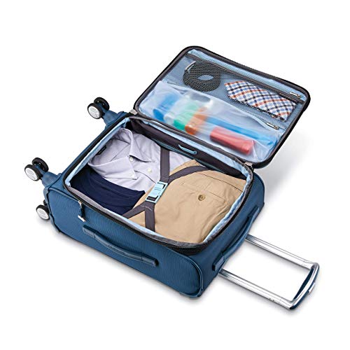 Samsonite Solyte DLX Softside Expandable Luggage with Spinner Wheels, Mediterranean Blue, 3-Piece Set (20/25/29) - color: Mediterranean Blue, size: 3-Piece Set (20/25/29)