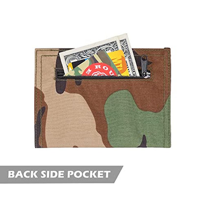 Rough Enough RFID Passport Holder, Slim Travel Wallet for Family, Camo - color: Camo