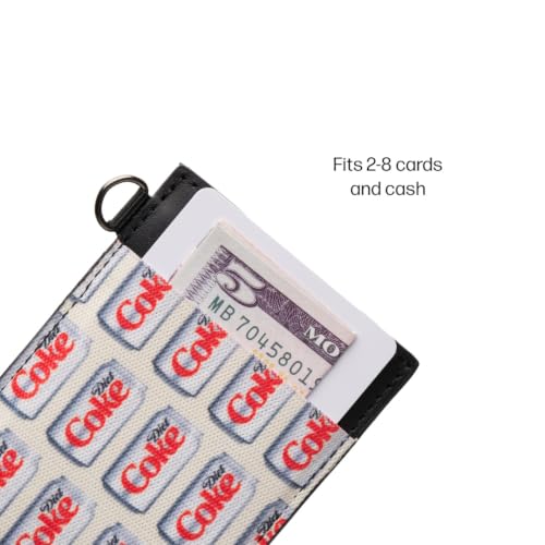 Thread Wallets Ultra Slim Minimalist Leather Card Holder Wallet (Diet Coke Cans) - color: Diet Coke Cans