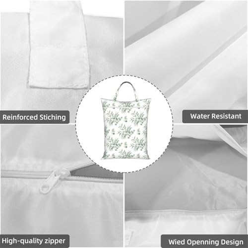 Leaves Travel Laundry Bag Washable Dirty Clothes Bag for Gym - color: Leaves