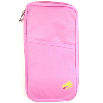 Wrapables® Passport and Travel Documents Holder, Pink - color: Pink