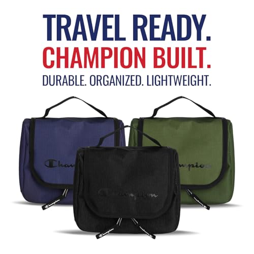 Champion Travel Hanging Toiletry Bag for Women Travel Bag with Hook - Blue