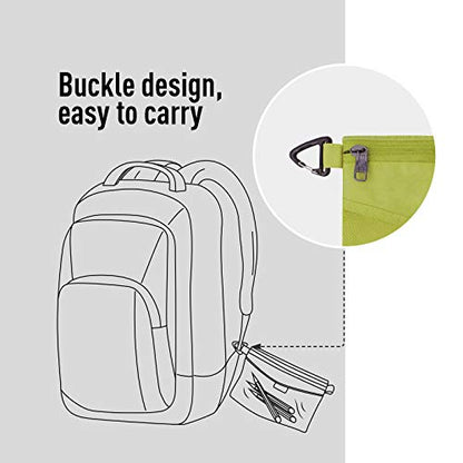 pack all Water-Resistant Zipper Pouch, Mesh Zipper Bag, 10.23"x7.48" - color: Green, size: Medium