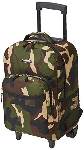 Rockland 더블, 카모, 단일 사이즈, 더블 핸들 롤링 백팩 - color: 카모, size: 단일 사이즈