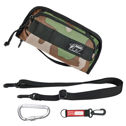 Rough Enough RFID Passport Holder, Travel Wallet with Shoulder Strap, Camo - color: Camo