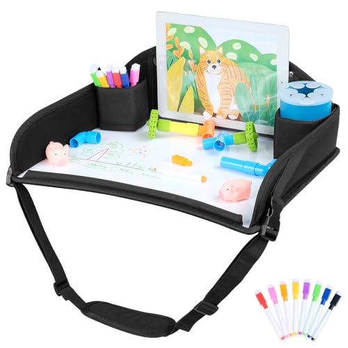 COOLBEBE Kids Travel Tray for Toddler Car Seat, Black - color: Black-1