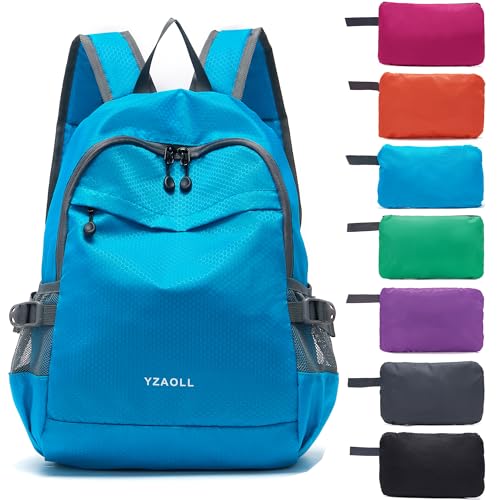 Hiking Backpack 20L Packable Packable Lightweight Day Pack for Women & Men - color: A-20l-blue