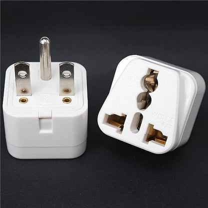 Toptekits White NEMA 6-15P Universal Plug Adapter 110-250V 15A,Universal World to North American US NEMA 6-15P Electrical Plug Adapter Converter (6-15P White) - style: 6-15P White